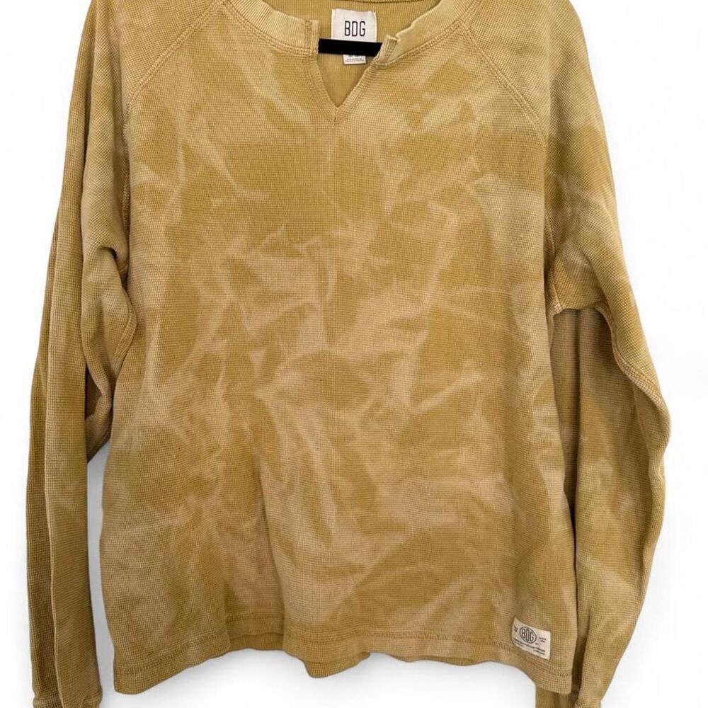 Bdg Women's Tan and Yellow Shirt